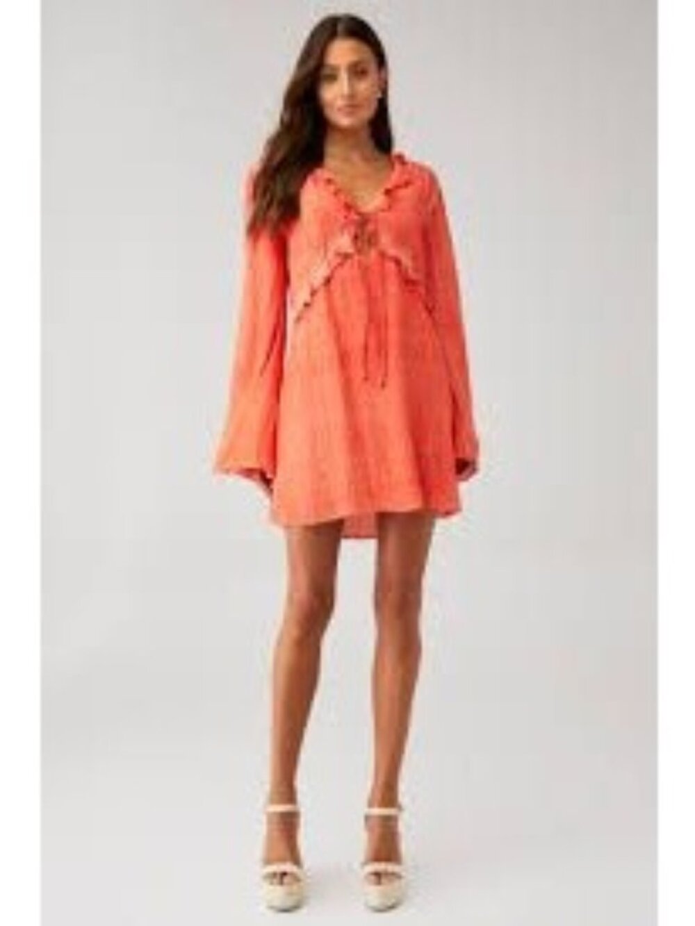 Rococo Sand River Short Dress Orange Womens Size Small